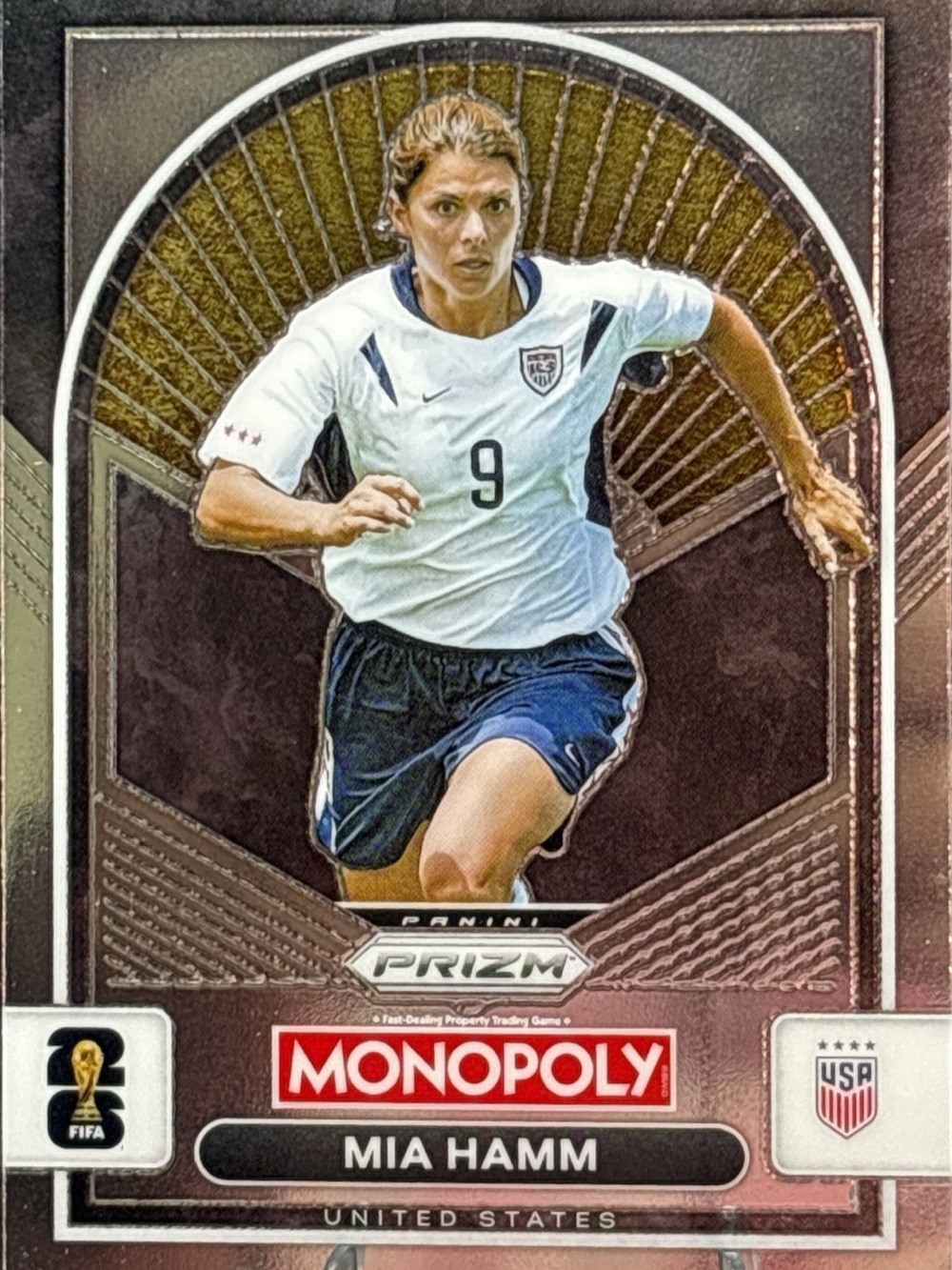 Panini Prizm Monopoly Mia Hamm Soccer Trading Card